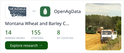 Montana Wheat and Barley Committee Hub Card — research featured on OpenAgData